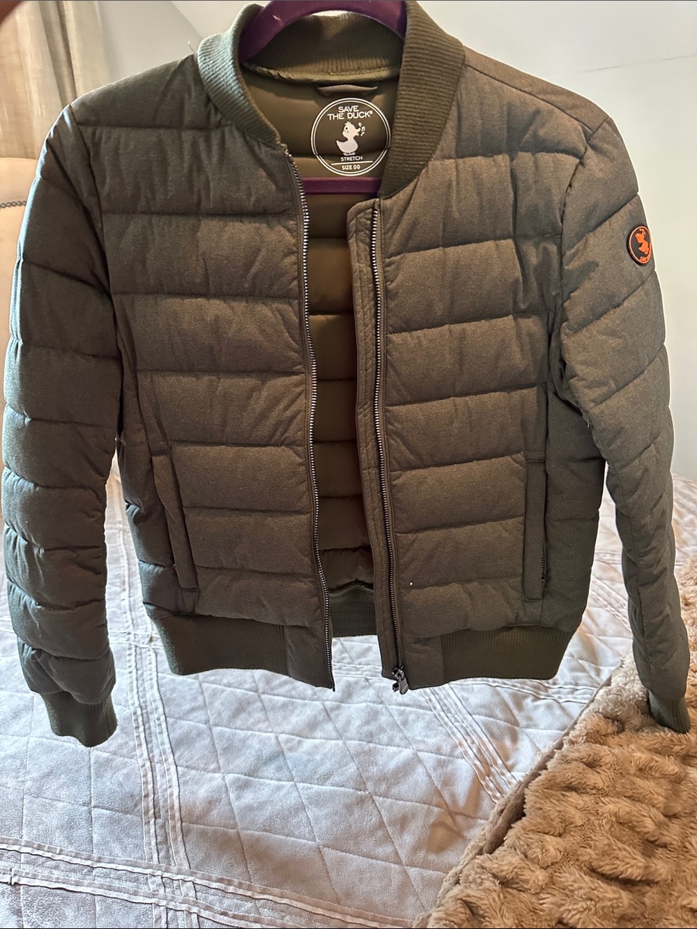 SAVE THE DUCK Quilted Bomber Jacket